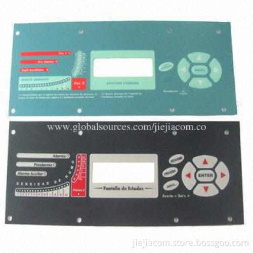 Polycarbonate Adhesive Label, PCB Front Panel Stickers, -20-70°C Operating Temperature
